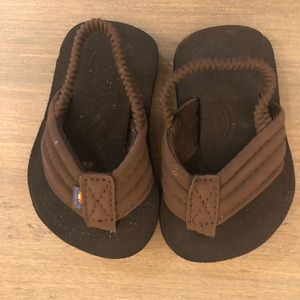 Rainbow Infant Sandals With Back Strap - Size 3/4
